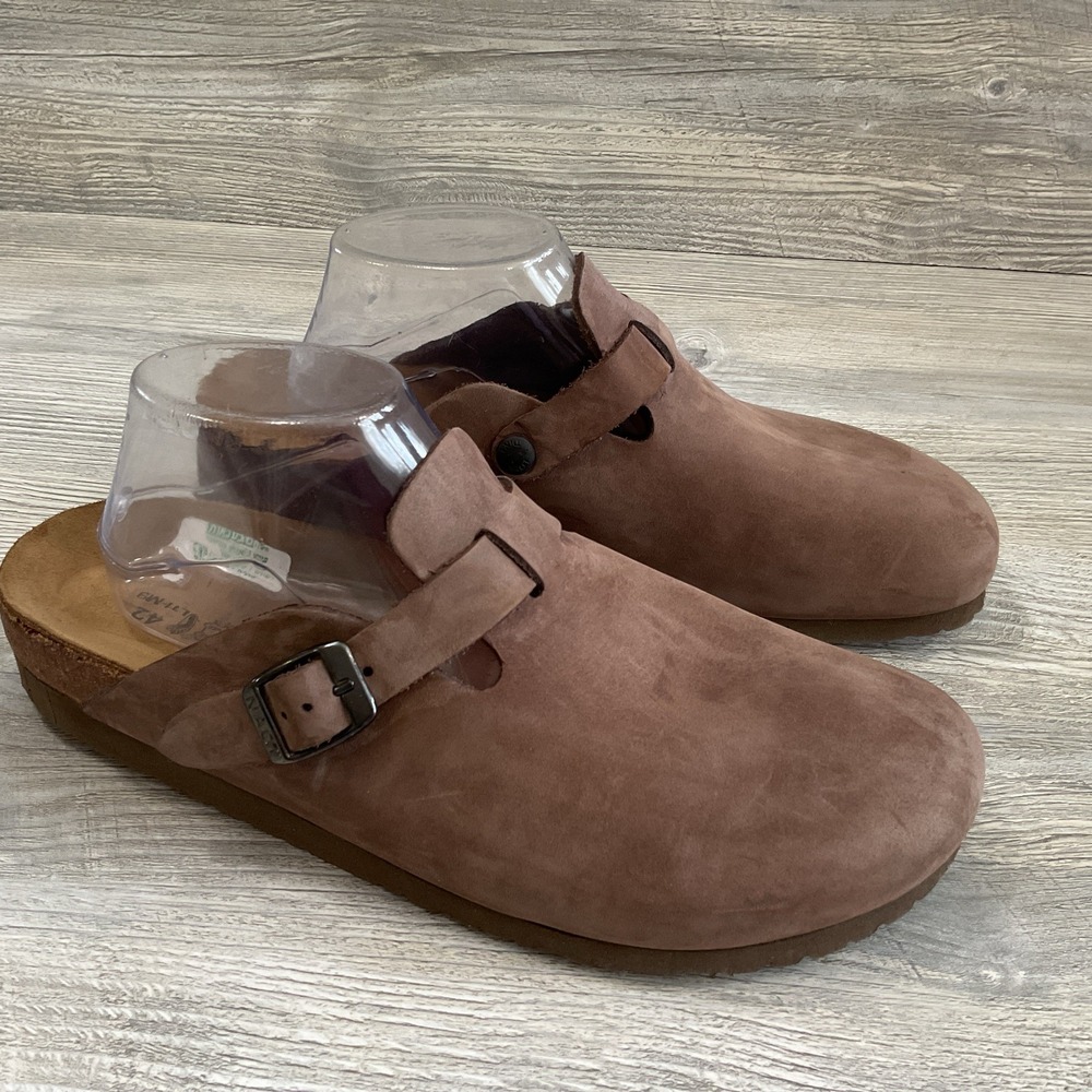 NAOT Women's Size 42 EU 11 US Men's 9 Slip On Bucks Leather Clogs Boho Granola